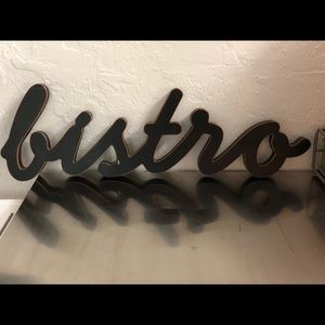 Black Wooden Bistro Sign